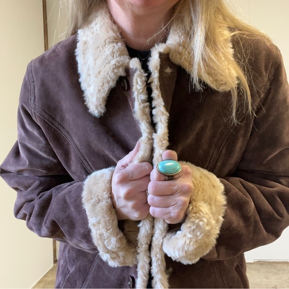 Wilsons Leather Jackets & Blazers - Wilson’s Leather Western Suede Coat with Faux Shearling